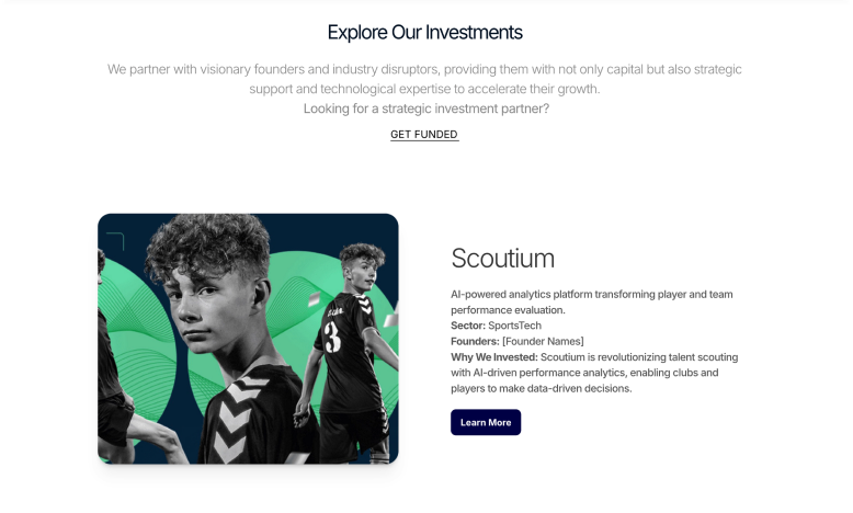 OBSS Ventures company detail page